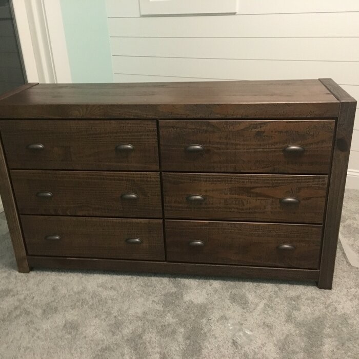 Montauk 6 Drawer 59.5'' W Solid Wood