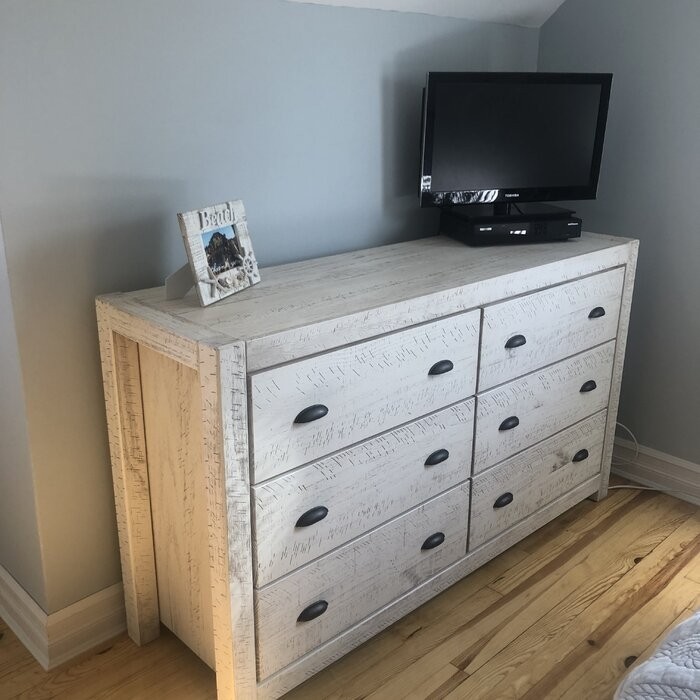 Montauk 6 Drawer 59.5'' W Solid Wood