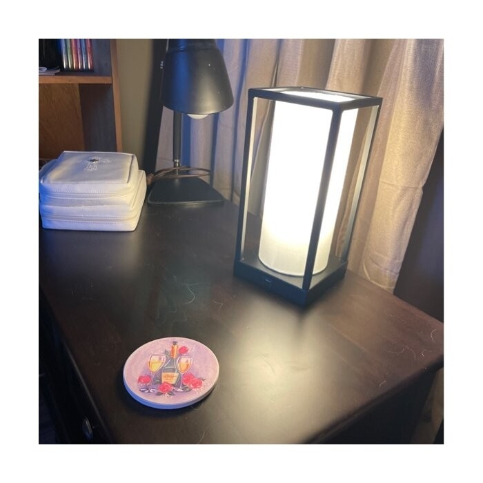 Montego 11.4'' Black Table Lamp with USB