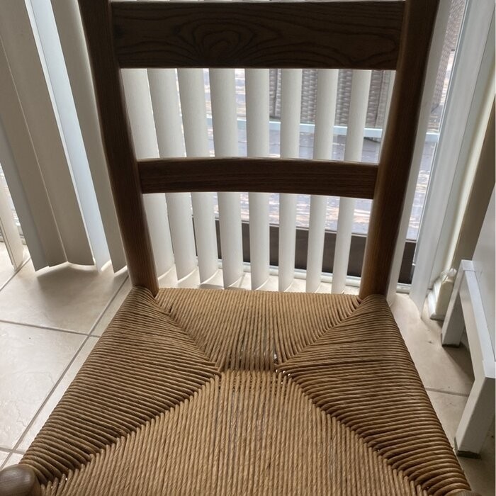 Moore Solid Wood Ladder Back Side Chair in Brown