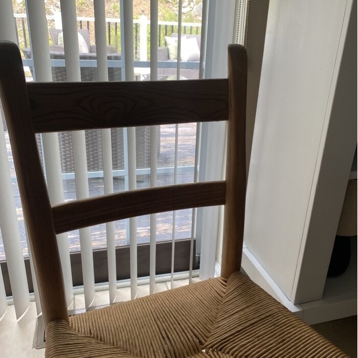 Moore Solid Wood Ladder Back Side Chair in Brown