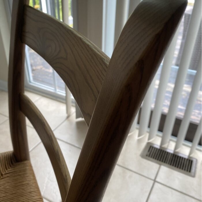 Moore Solid Wood Ladder Back Side Chair in Brown