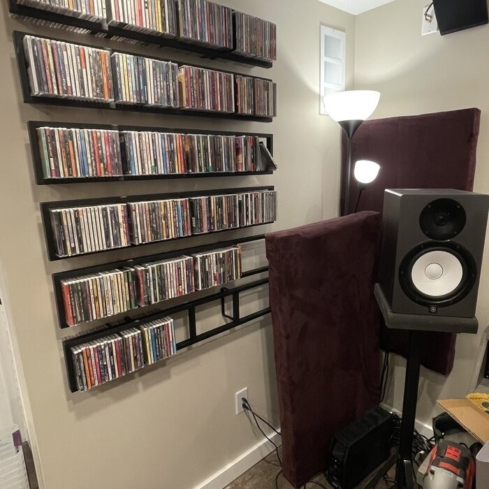 Multimedia Wall Mounted Media Storage