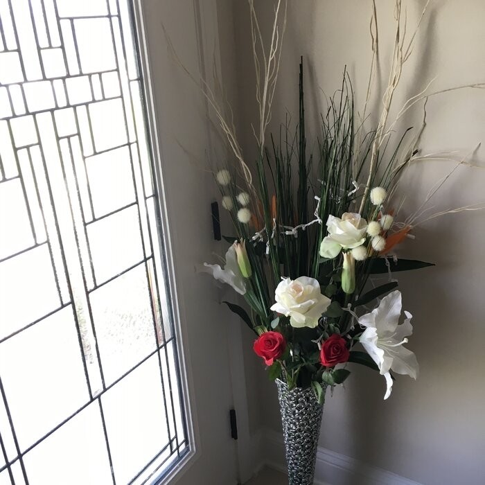 Munsch 23'' Metal Floor Vase