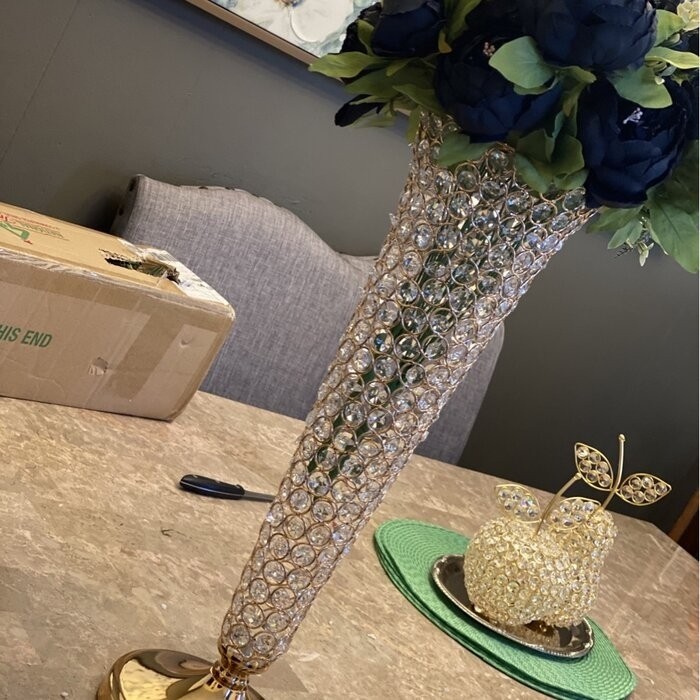 Munsch 23'' Metal Floor Vase