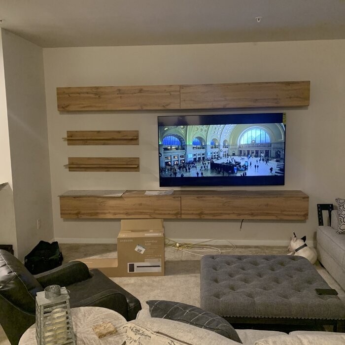 Narvaez Floating Entertainment Center for TVs up to 70"
