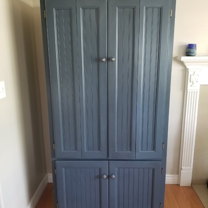 Neasa Solid Wood Armoire Desk