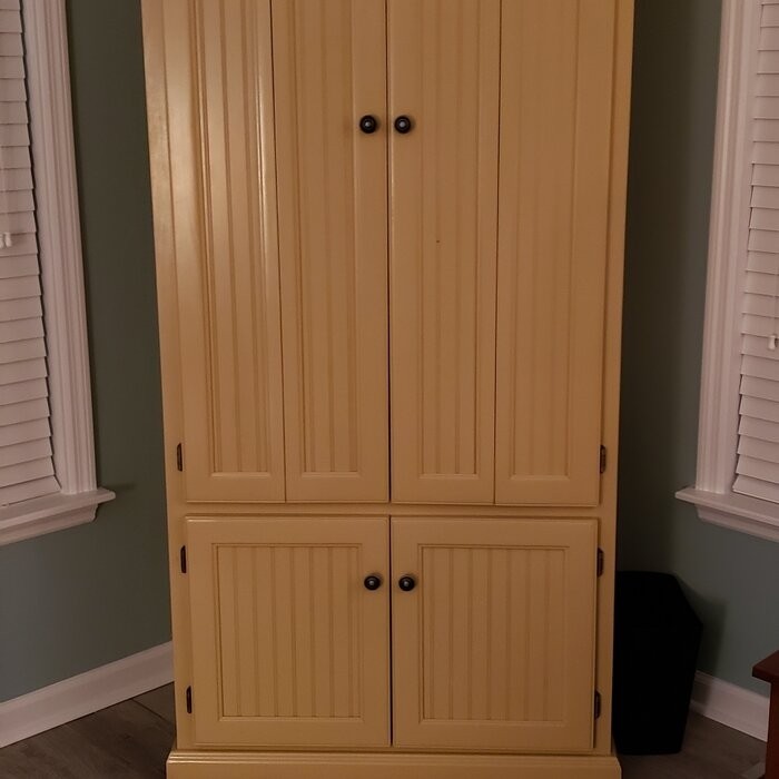 Neasa Solid Wood Armoire Desk