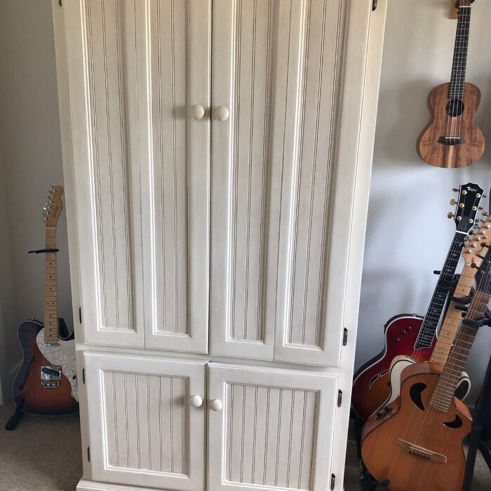 Neasa Solid Wood Armoire Desk