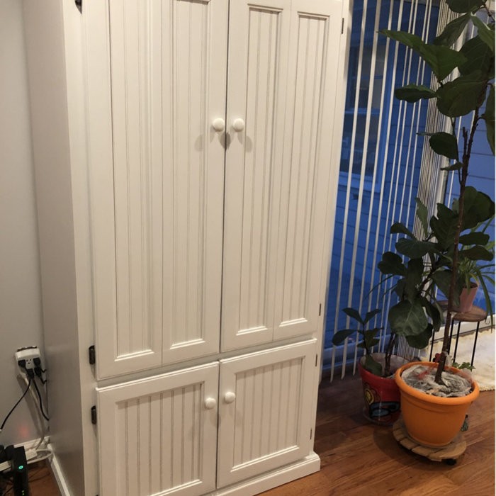 Neasa Solid Wood Armoire Desk