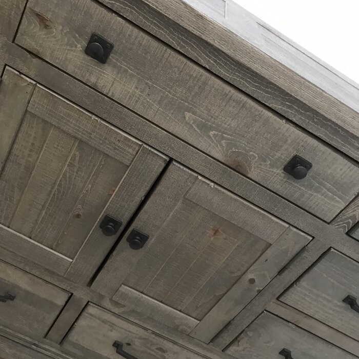 Newtowne 9 Drawer 66'' W Combo Dresser with Mirror
