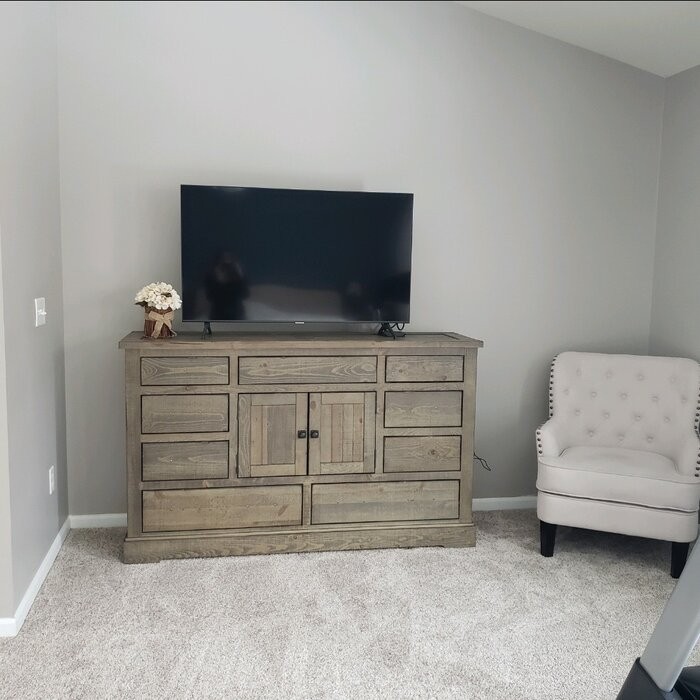 Newtowne 9 Drawer 66'' W Combo Dresser with Mirror