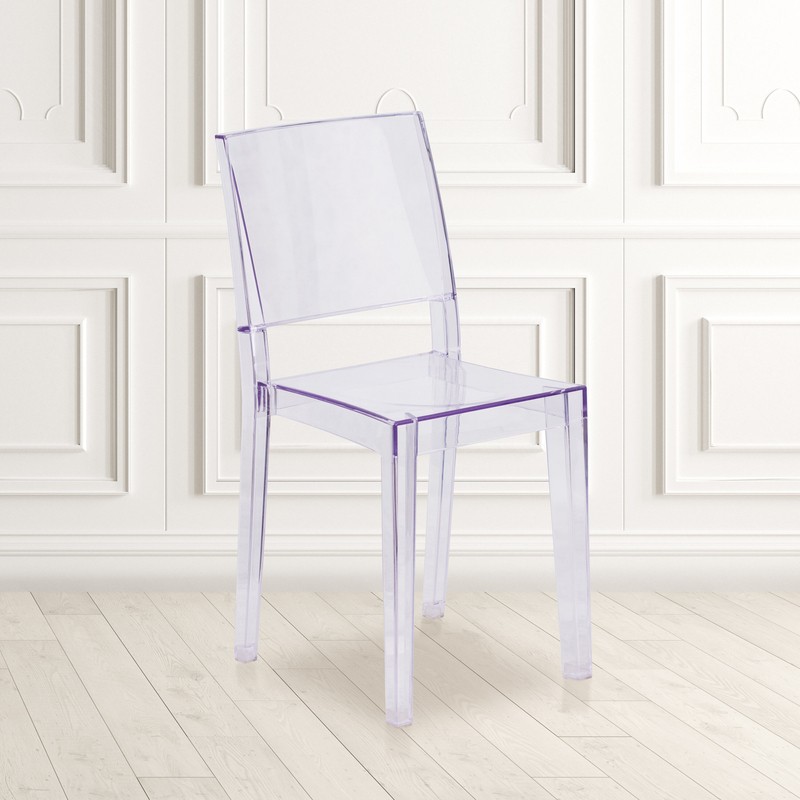 Normand Stacking Side Chair in Clear