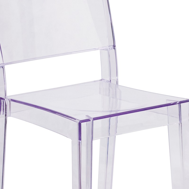 Normand Stacking Side Chair in Clear