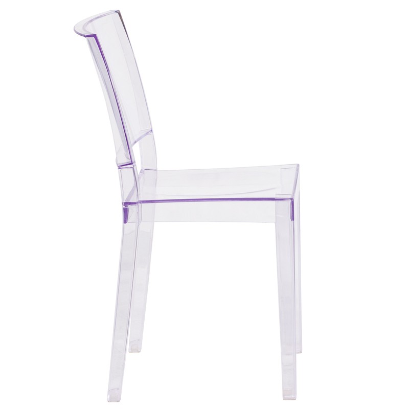 Normand Stacking Side Chair in Clear