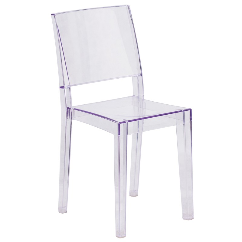 Normand Stacking Side Chair in Clear