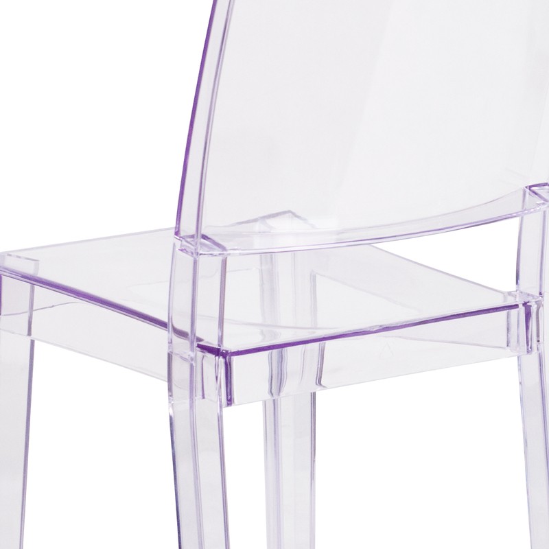 Normand Stacking Side Chair in Clear