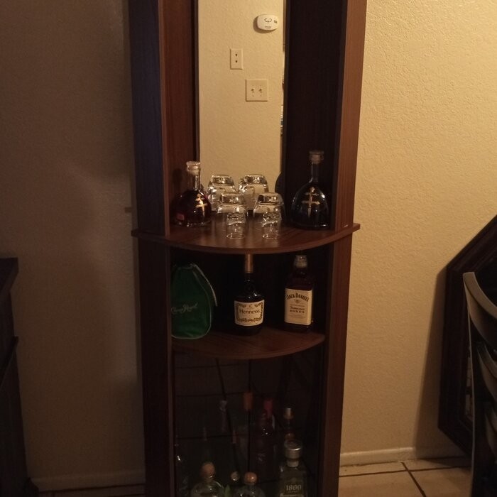 Oblak Corner Bar Cabinet