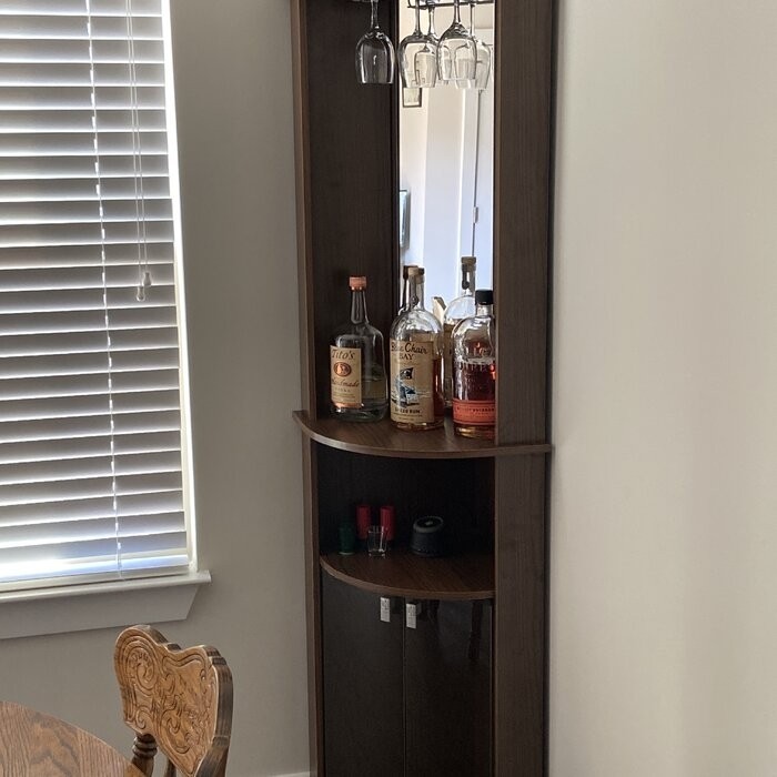 Oblak Corner Bar Cabinet