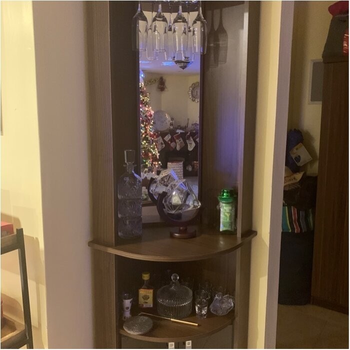 Oblak Corner Bar Cabinet