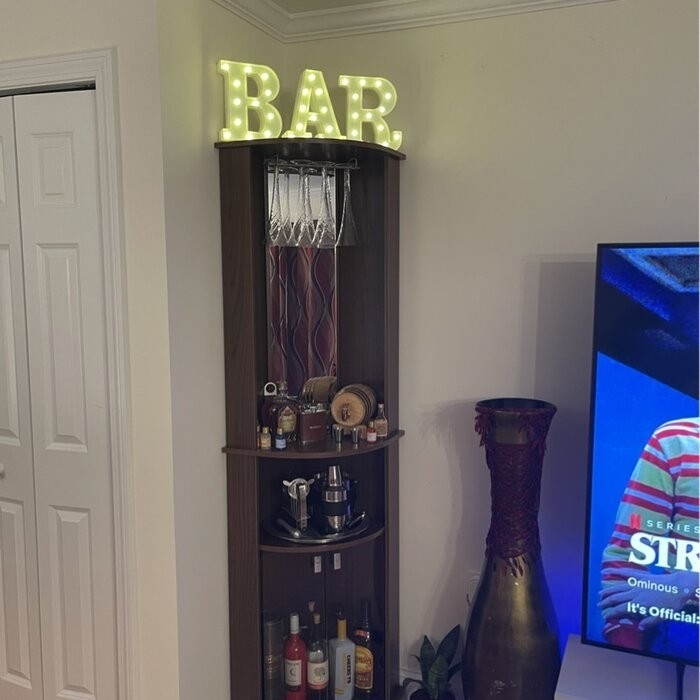 Oblak Corner Bar Cabinet