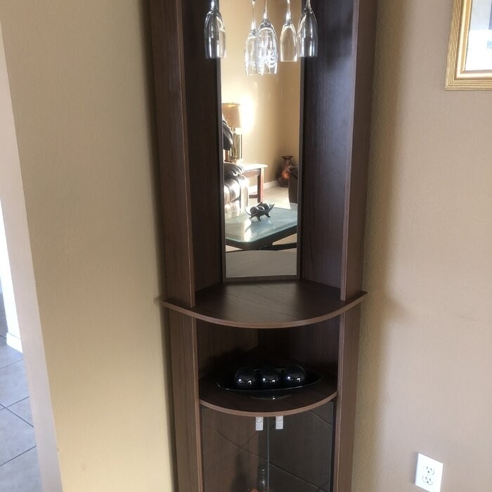 Oblak Corner Bar Cabinet