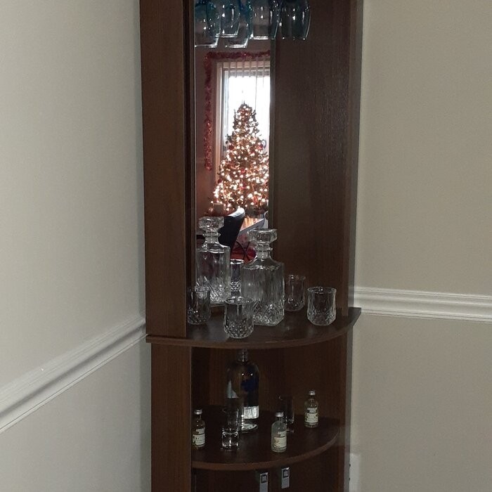 Oblak Corner Bar Cabinet