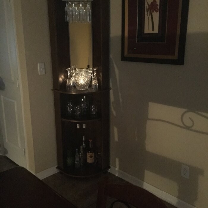 Oblak Corner Bar Cabinet
