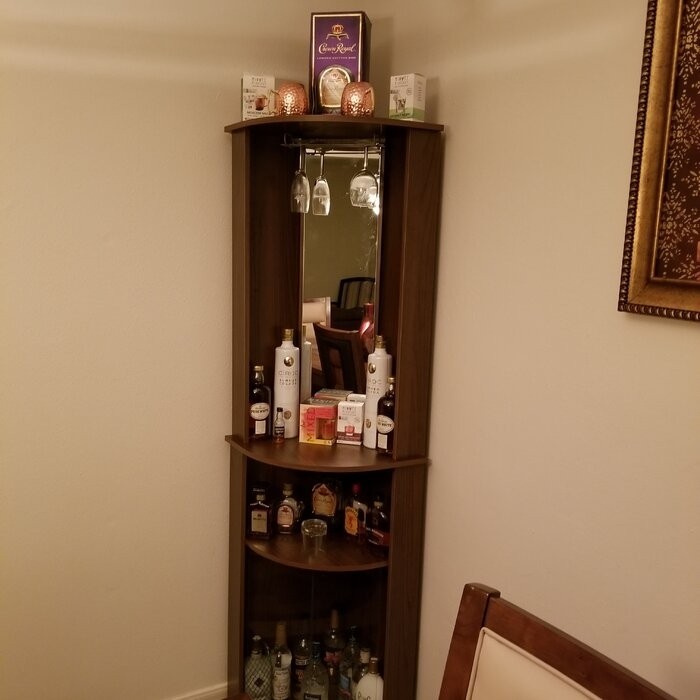 Oblak Corner Bar Cabinet