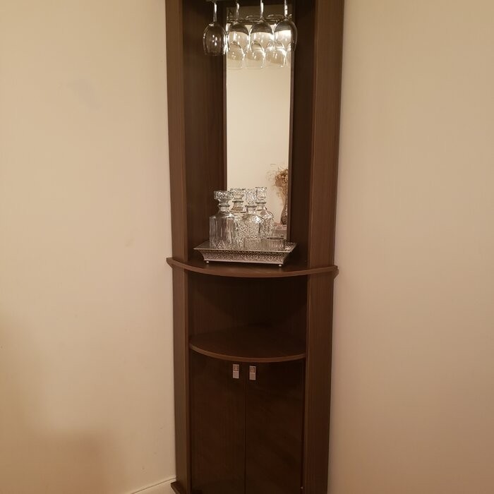 Oblak Corner Bar Cabinet
