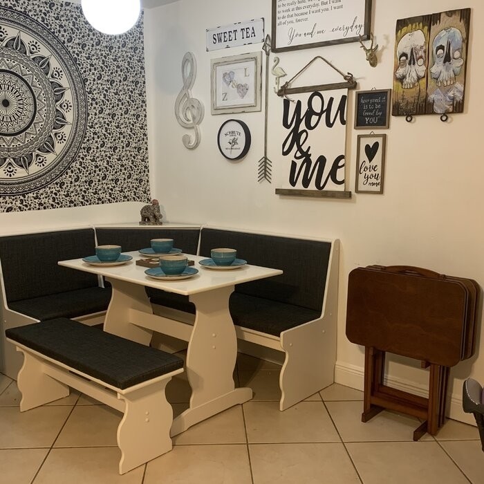 Olivia 5 - Person Breakfast Nook Dining Set