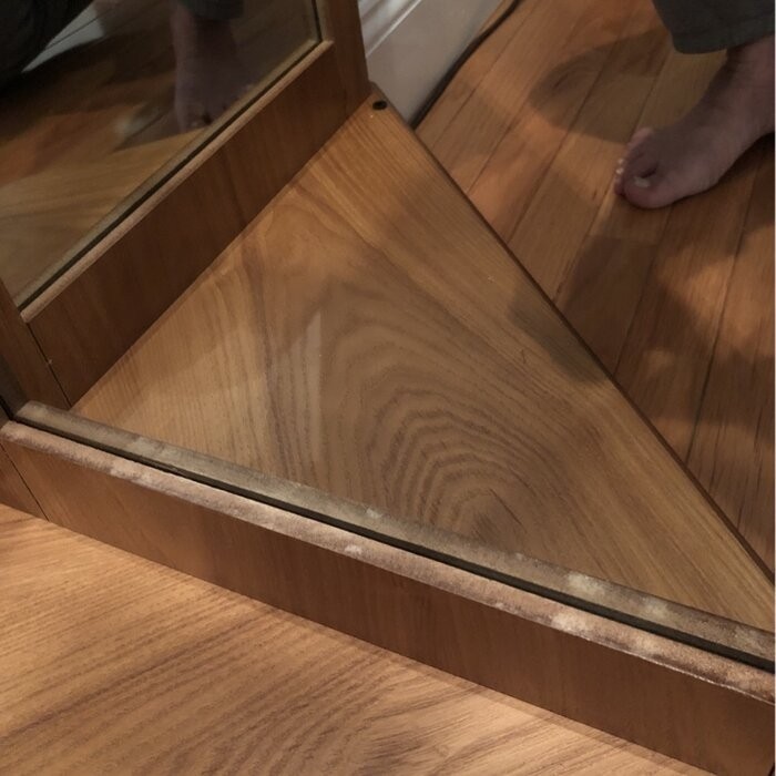 Olivian 26'' Wide Mirrored Back Curio Cabinet with Lighting