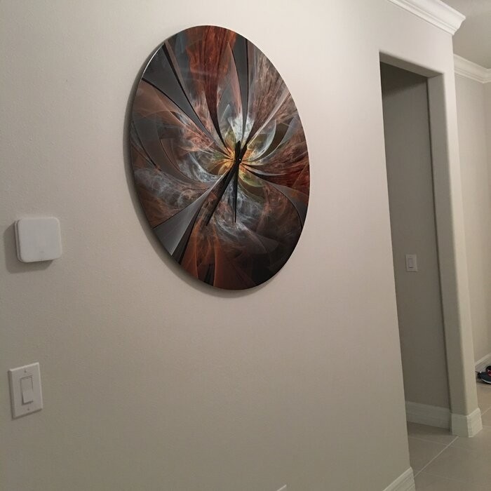 Oversized Symmetrical Fractal Flower Wall Clock
