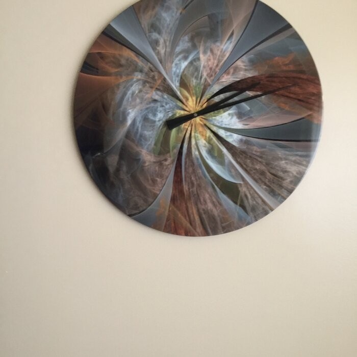 Oversized Symmetrical Fractal Flower Wall Clock