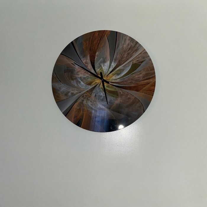 Oversized Symmetrical Fractal Flower Wall Clock