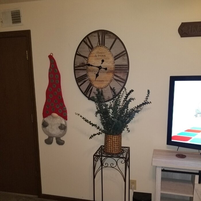 Oversized Whipe 24.25" Wall Clock
