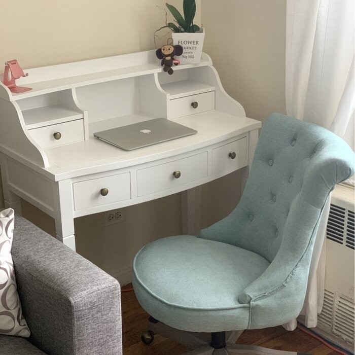 Paignt Secretary Desk with Hutch