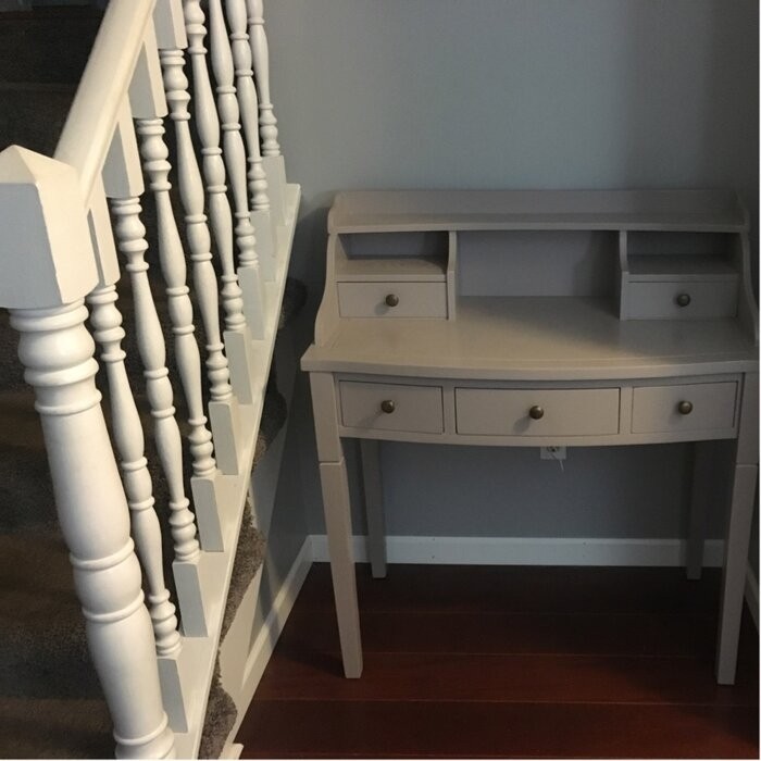 Paignt Secretary Desk with Hutch