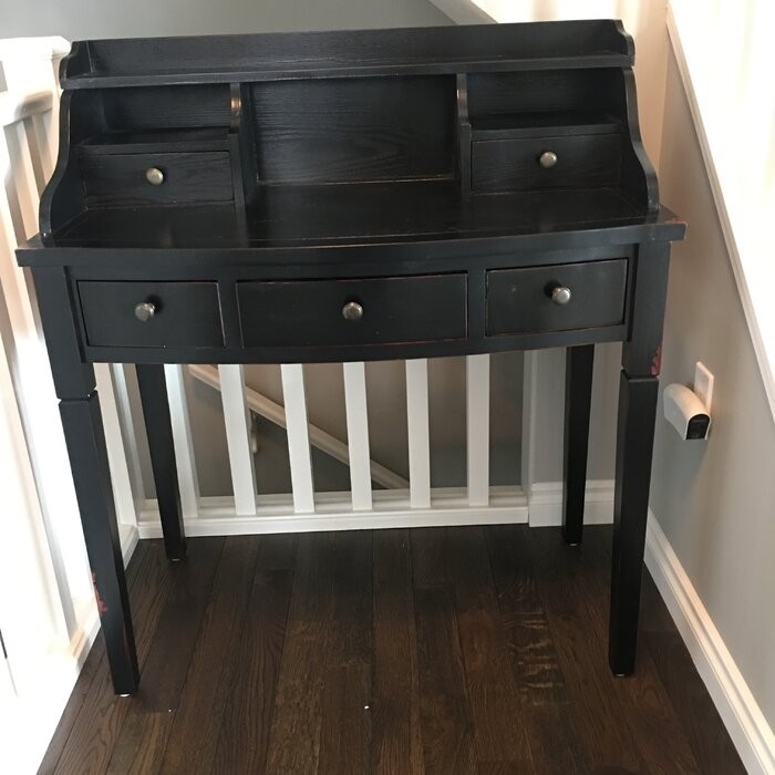 Paignt Secretary Desk with Hutch