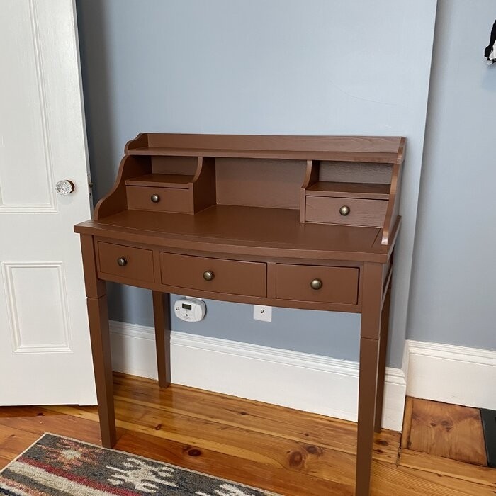 Paignt Secretary Desk with Hutch
