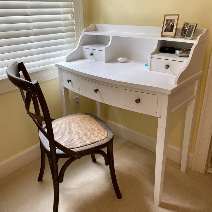 Paignt Secretary Desk with Hutch