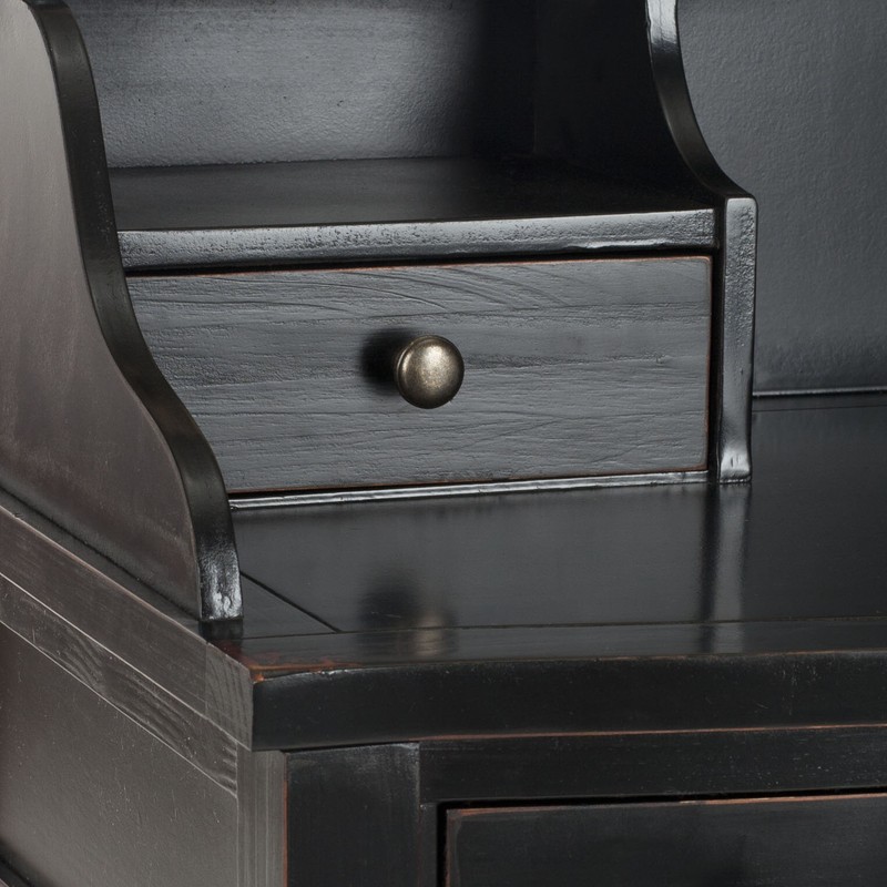 Paignt Secretary Desk with Hutch