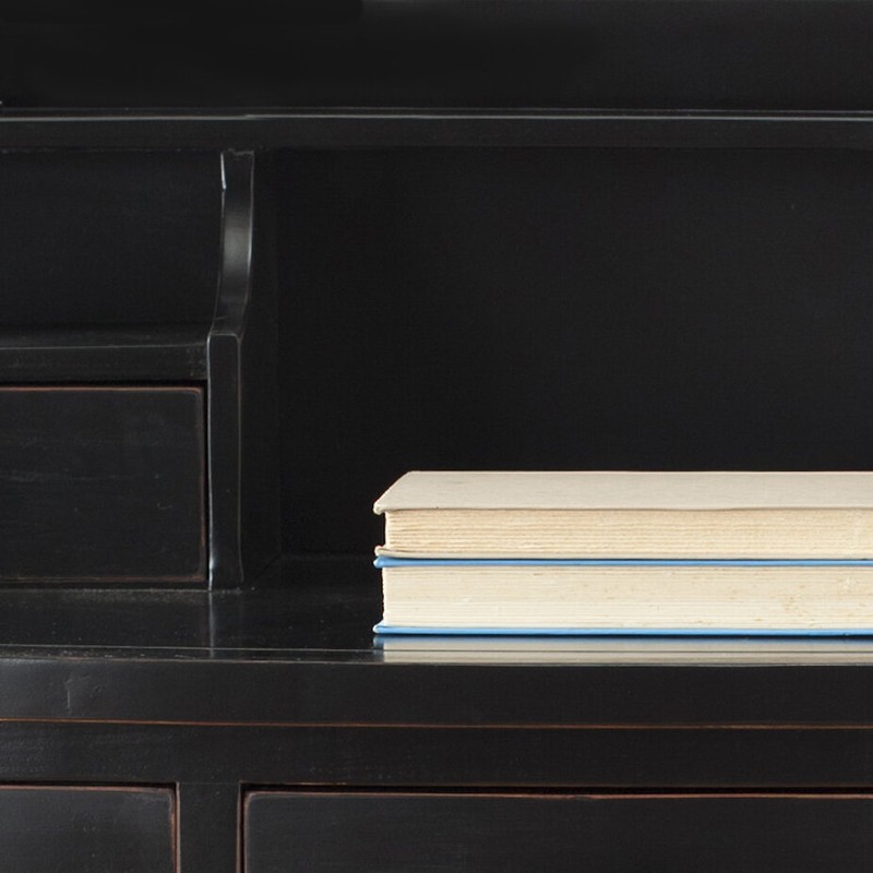 Paignt Secretary Desk with Hutch
