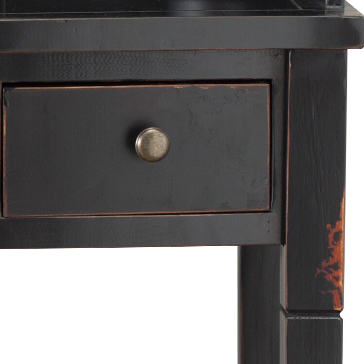 Paignt Secretary Desk with Hutch