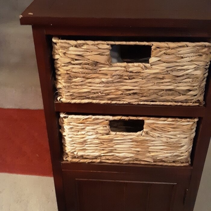 Painswick 35'' Tall Solid Wood 1 - Door Accent Cabinet