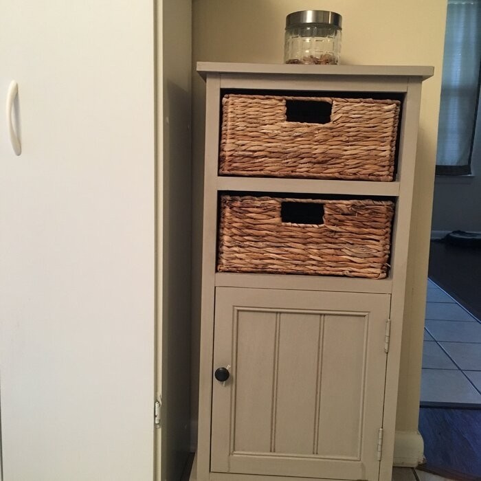 Painswick 35'' Tall Solid Wood 1 - Door Accent Cabinet