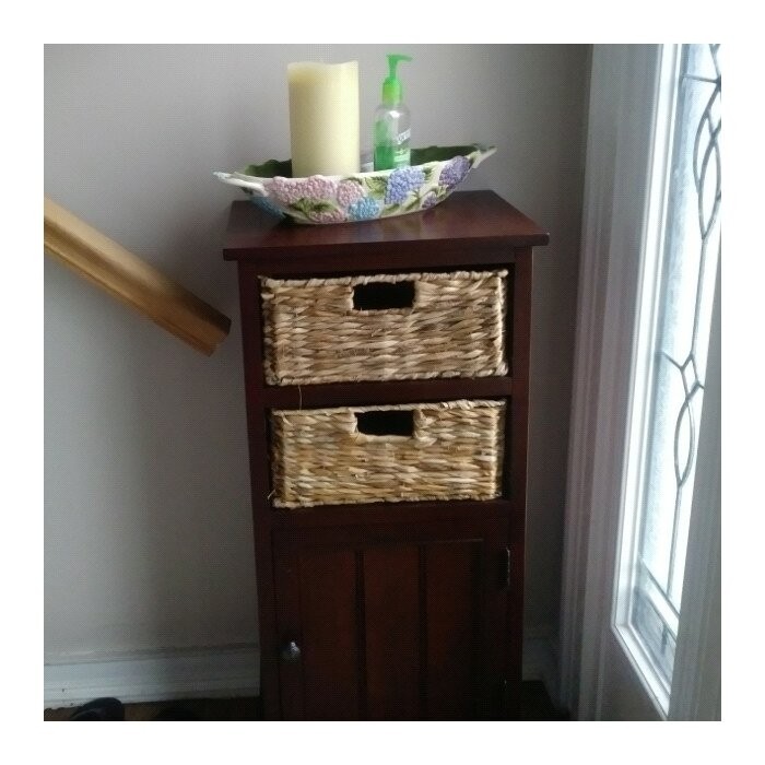 Painswick 35'' Tall Solid Wood 1 - Door Accent Cabinet