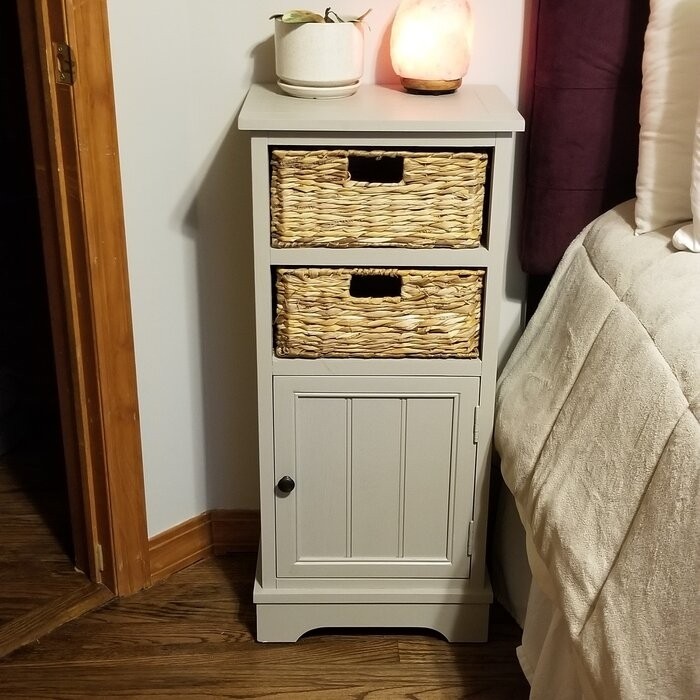 Painswick 35'' Tall Solid Wood 1 - Door Accent Cabinet