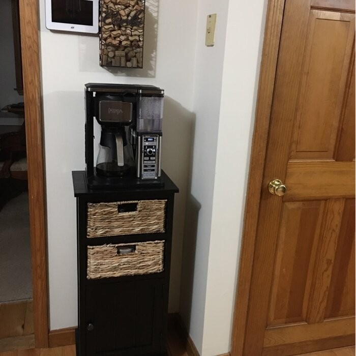 Painswick 35'' Tall Solid Wood 1 - Door Accent Cabinet