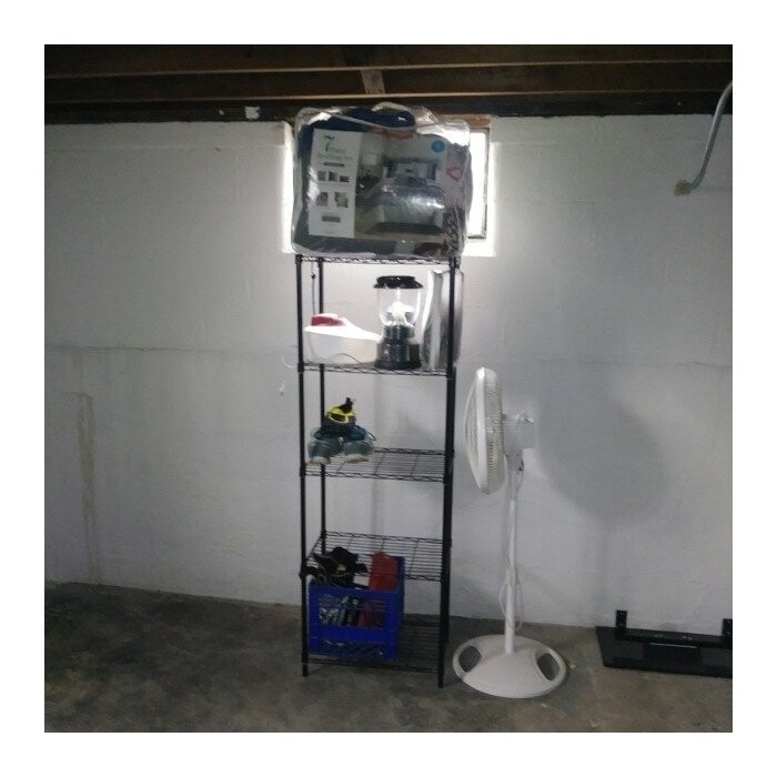 Pershore 61" H x 21" W x 13.8" D 5-Layer Wire Shelving Unit